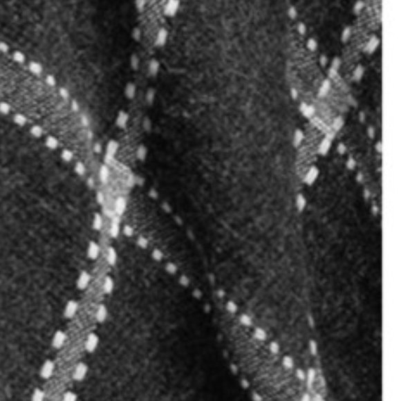 Last 1! NWT Plaid Turtleneck Poncho with frayed Hem - Picture 5 of 5